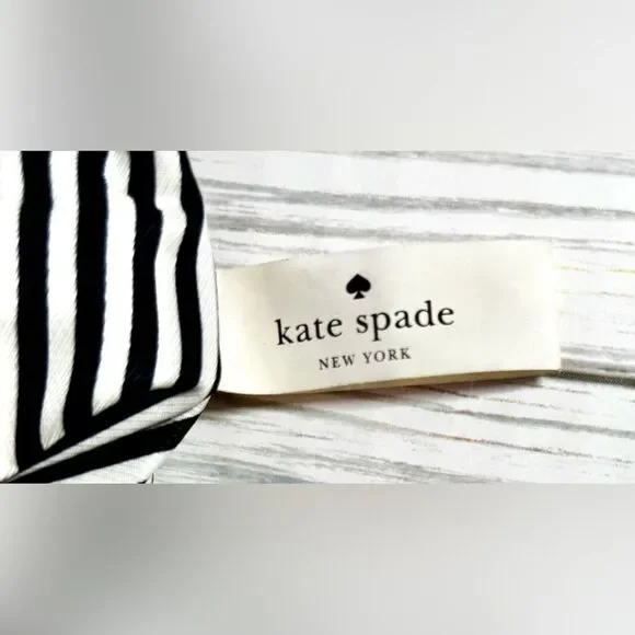 013-Kate Spade Marsala Blk,wht&blue color Block Leather Messenger Crossbody Bag - Picture 13 of 13